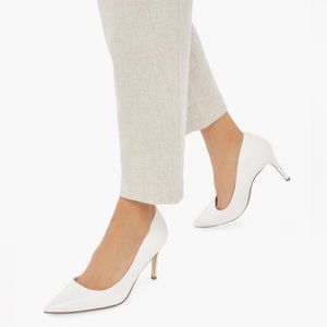 White low heel Stiletto NWT